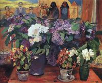 1958 Цветы в мастерской. Ереван - Сарьян