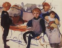 В детской. Нескучное. 1913 - Серебрякова