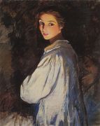 Девушка со свечой. Автопортрет. 1911 - Серебрякова