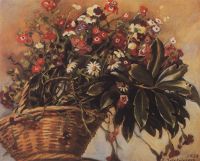 Корзина с цветами. 1934 - Серебрякова