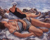 На пляже. 1927 - Серебрякова