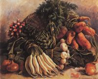 Натюрморт с овощами. 1936 - Серебрякова