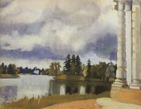 Озеро в Царском Селе. 1912 - Серебрякова