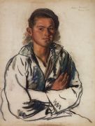 Портрет молодого рыбака. 1934 - Серебрякова