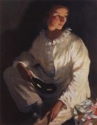 Пьеро (Автопортрет в костюме Пьеро). 1911 - Серебрякова