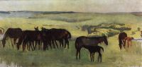 Табун лошадей. 1909 - Серебрякова