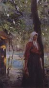 Женщина с крынкой. Конец XIX - начало XX века - Серов