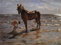 Купание лошади. 1905 - Серов