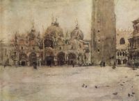 Площадь Св.Марка в Венеции. 1887 - Серов