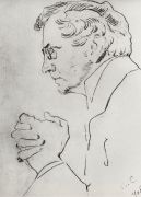 Портрет артиста В.И.Качалова. 1908 - Серов