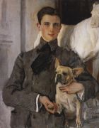 Портрет графа Ф.Ф.Сумарокова-Эльстон, впоследствии князя Юсупова, с собакой. 1903 - Серов
