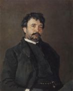 Портрет итальянского певца Анджело Мазини. 1890 - Серов