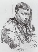 Портрет композитора А.К.Глазунова. 1899 - Серов