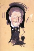 Портрет Льва Бакста. Вторая половина 1900-х - Серов