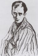 Портрет М.М.Фокина. 1909 - Серов