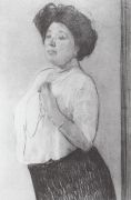 Портрет Н.П.Ламановой. 1911 - Серов