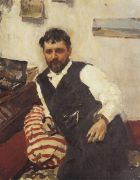 Портрет художника К.А.Коровина. 1891 - Серов