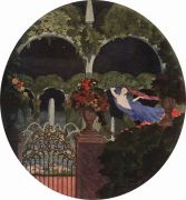 Волшебный сад (Ночное видение). 1914 - Сомов