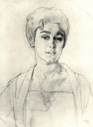 Портрет Н.Г.Высоцкой. 1917 - Сомов