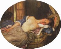 Спящая молодая женщина. 1922 - Сомов