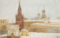 Вид на Кремль зимой. 1876 - Суриков