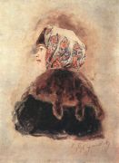 Голова боярышни. 1890 - Суриков