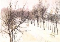 Зубовский бульвар зимой. 1880-1882 - Суриков