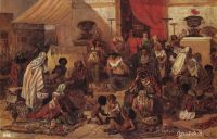 Изгнание Христом торгующих из храма. 1873 - Суриков