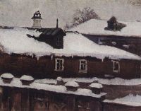 Крыши зимой. 1880-е - Суриков