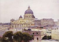 Собор Святого Петра в Риме. 1884 - Суриков