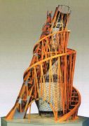 Модель памятника III Интернационала. 1919-20. Реконструкция 1979.  - Татлин