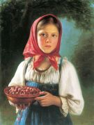 Девочка с ягодами. 1879 - Тимофеев