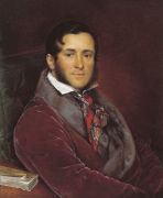 Портрет Семёна Николаевича Мосолова. 1836. Холст, масло. 73х59 см - Тропинин