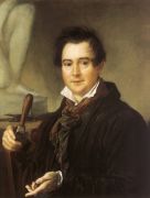 Портрет скульптора И.П.Витали. 1839. Холст, масло. 81х65 см - Тропинин