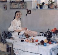 Портрет Вари Одоратской. 1914 - Фешин