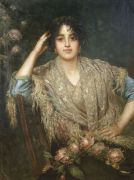 Портрет южанки с шалью - Харламов