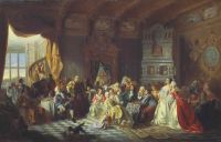 Ассамблея при Петре I. 1858  - Хлебовский
