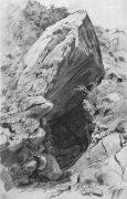 Пещера в Гурзуфе. 1879 45,8х29,6 - Шишкин