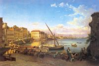Набережная Сайта Лючия в Неаполе. 1820-е.  - Щедрин