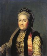Портрет Екатерины II в шугае и кокошнике. 1772. Холст, масл - Эриксен