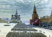 1949 Парад на Красной площади 7 ноября 1941 года. Х., м. 84x116. ГТГ - Юон